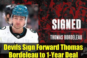 Devils Sign Forward Thomas Bordeleau to 1-Year Deal