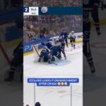 Stolarz threw the net over and went right after Marchment 😳