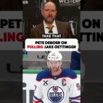 Why Pete DeBoer YANKED Jake Oettinger vs Edmonton