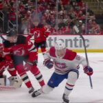 Oliver Kapanen scores a goal against the New Jersey Devils