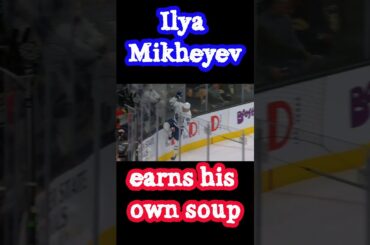 Ilya Mikheyev continues to score points in Toronto's 4-3 win over Vegas (OT) NHL | Hockey #shorts