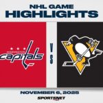 NHL Highlights | Capitals vs. Penguins - November 6, 2025