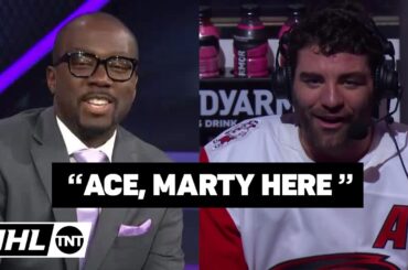 Jordan Martinook brought the jokes to the NHL on TNT panel 😂