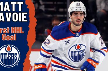 Matt Savoie #22 (Edmonton Oilers) first NHL goal Oct 30, 2025
