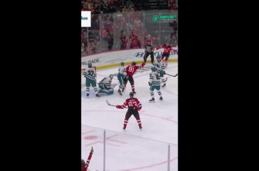 Dougie Hamilton with a Short Goal vs. San Jose Sharks