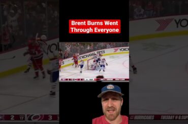 Brent Burns Went Through Everyone #hockeyboys #carolinahurricanes #montrealcanadiens