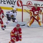 Blackhawks' Tyler Bertuzzi Tips Connor Bedard's Pass Off His Shin Pad For Goal