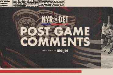 Lucas Raymond, JT Compher, Todd McLellan Post Game Comments vs NYR | Nov. 7, 2025