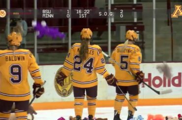 2017 Gopher Women's Hockey Teddy Bear Toss!