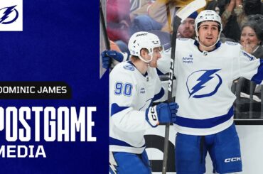 Postgame Media vs. Vegas Golden Knights | Dominic James