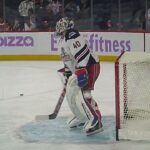 Hartford Wolf Pack goalie Talyn Boyko warms up 11/7/25