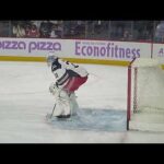 Hartford Wolf Pack goalie Dylan Garand warms up 11/7/25