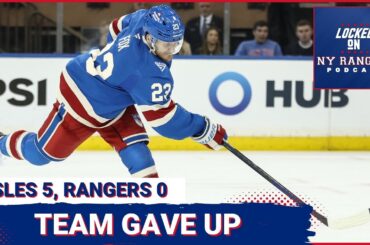 The Rangers are SO AWFUL at home… calling them out for GIVING UP against Islanders!!