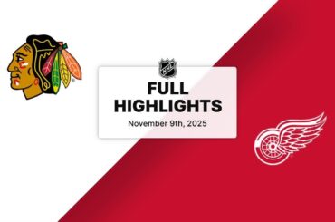 NHL Highlights | Blackhawks vs. Red Wings | November 09, 2025