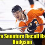 Ottawa Senators Recall Hayden Hodgson | Enforcer Returns Ahead of Big Match