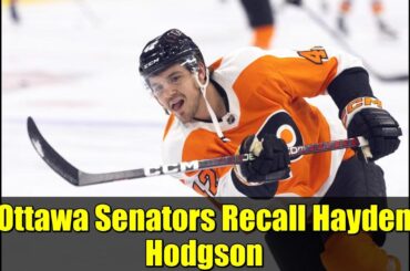 Ottawa Senators Recall Hayden Hodgson | Enforcer Returns Ahead of Big Match