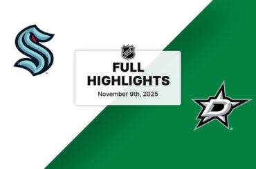 NHL Highlights | Kraken vs. Stars | November 09, 2025