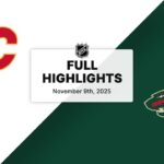 NHL Highlights | Flames vs. Wild | November 09, 2025