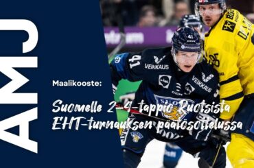 Maalikooste: Suomelle 2–4-tappio Ruotsista EHT-turnauksen päätösottelussa