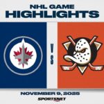 NHL Highlights | Jets vs. Ducks - November 9, 2025