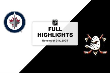 NHL Highlights | Jets vs. Ducks | November 09, 2025