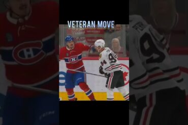 Arber Xhekaj falls for veteran move! #hockey #learning