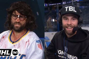 Biz was throwing CHIRPS at Brandon Hagel 😂 | NHL on TNT