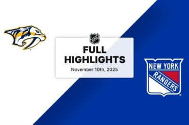 NHL Highlights | Predators vs. Rangers | November 10, 2025