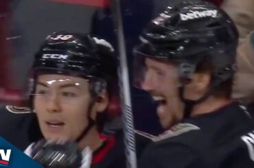 Jordan Spence Rips One From the Slot for First Goal as a Senator