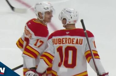 Flames' Jonathan Huberdeau Beats Flyers' Aleksei Kolosov With A Wicked Shot