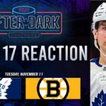 Toronto Maple Leafs vs Boston Bruins Postgame Show | Game 17 | TLN After Dark