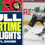 Dallas Stars at Ottawa Senators | FULL Overtime Highlights - November 11, 2025