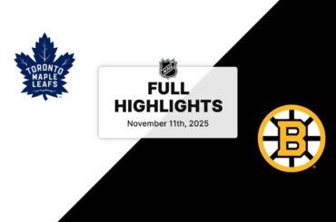 NHL Highlights | Maple Leafs vs. Bruins | November 11, 2025