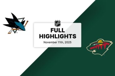 NHL Highlights | Sharks vs. Wild | November 11, 2025