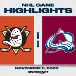 NHL Highlights | Ducks vs. Avalanche - November 11, 2025