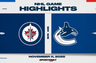 NHL Highlights | Jets vs. Canucks - November 11, 2025