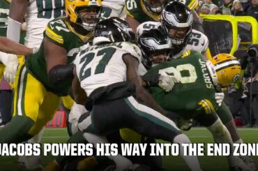 Josh Jacobs battles his way into the end zone for a Packers TD | NFL on ESPN