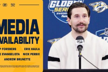 Forsberg, Haula, Evangelista, Perbix & Brunette Media Availability: Nov. 12, 2025