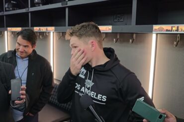 Mikey Anderson Post Game Locker Room LA Kings vs Florida Panthers 11/6/25