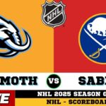 🔴LIVE : Buffalo Sabres Vs Utah Mammoth | NHL 2025 | NHL Live SCOREBOARD