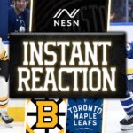 INSTANT REACTION: Bruins Extend Winning Streak with 5-3 Win Over Maple Leafs