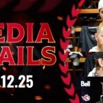 Claude Giroux, Shane Pinto, Jake Sanderson, Travis Green Media Availability