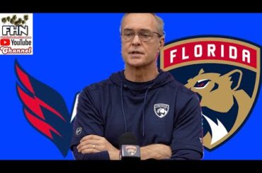 Paul Maurice, Panthers Pregame: Update on Matthew Tkachuk, Washington Capitals at Florida