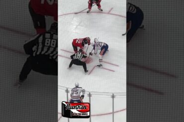 Cody Glass vs Leon Draisaitl Faceoff #njdevils #edmontonoilers #shorts #shortvideo #shortsvideo