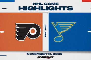 NHL Highlights | Flyers vs. Blues - November 14, 2025