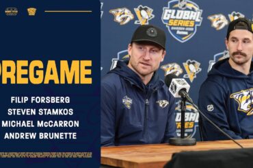 Filip Forsberg, Steven Stamkos, Michael McCarron & Andrew Brunette Pregame: Nov. 14, 2025