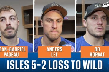 Jean-Gabriel Pageau, Anders Lee and Bo Horvat on the Islanders' 5-2 loss to the Wild