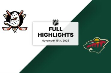 NHL Highlights | Ducks vs. Wild | November 15, 2025