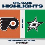 NHL Highlights | Flyers vs. Stars - November 15, 2025