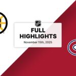 NHL Highlights | Bruins vs. Canadiens | November 15, 2025